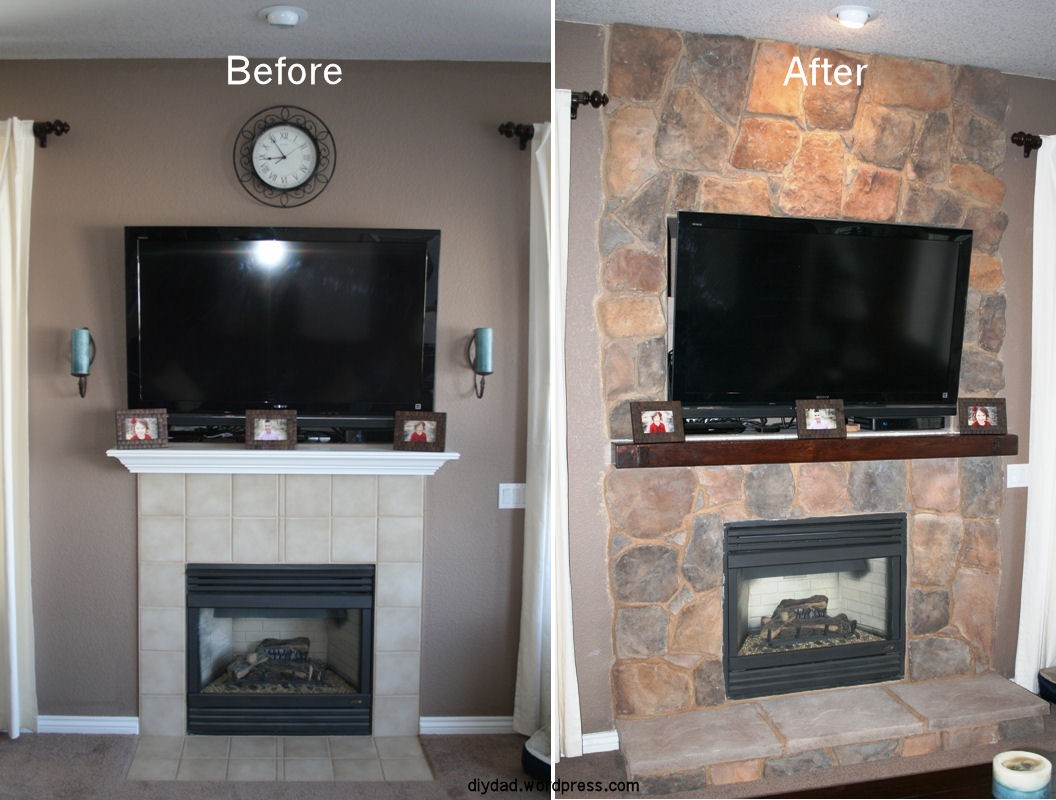 The fireplace on the main level of our house should be a beautiful focal point of the living area